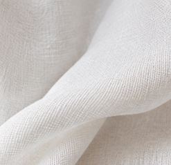 White fabric swatch
